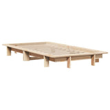 Bed Frame without Mattress 75x190 cm Small Single Solid Wood Pine 850683