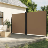 ZNTS Retractable Side Awning Taupe 220x1200 cm 4004874