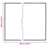 Clear Tarpaulin with Eyelets 3x5 m Polyethylene 4018557