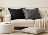 Cushion with Pillow HOUTEN 6 pcs Black Polyester 934820