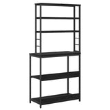 Kitchen Shelf Black Oak 80 x 40 x 168 cm Engineered Wood 883886