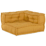 Modular Sofa 3 pcs Yellow Fabric 3315082
