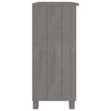 Sideboard HAMAR Light Grey 85x35x80 cm Solid Wood Pine 340503