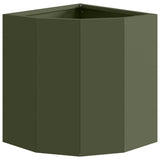 Corner Planter Olive green 30 x 30 x 35 cm Steel 883657