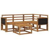 Outdoor Sofa Set 5 pcs Natural Solid Acacia Wood 3385180