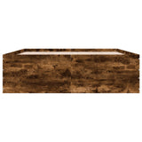 Bed Frame without Mattress Smoked Oak 150x200 cm 3280920