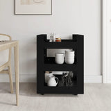 ZNTS Kitchen Trolley Black 60x45x80 cm Engineered Wood 816817