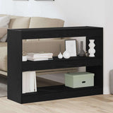 Bookcase Black Oak 100 x 30 x 72 cm Engineered Wood 862723