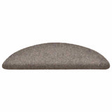 Stair Mats Self-adhesive 30 pcs 56x17x3 cm Beige Half Round 3365688