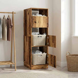 Laundry Cabinet with Storage with Door Old Wood Engineered wood 3422798