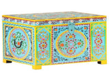 Hand Painted Storage Box 50x40x40 cm Solid Mango Wood 323540