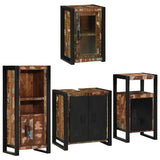 Bathroom Furniture Set 4 pcs Multicolour Solid Reclaimed Wood 3305685