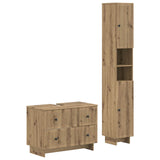 2 Piece Bathroom Cabinet Set EDE Artisan Oak Engineered Wood 3417503