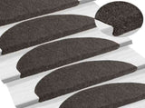 Stair Mats Self-adhesive 20 pcs 65x21x4 cm Anthracite Half Round Large 3365651
