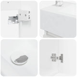Bathroom Vanity Unit with Tap High Gloss White 889505