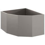Corner Planter Rusty 60 x 60 x 35 cm Weathering steel 883646
