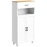 Freestanding Kitchen Cupboard, Nordic Storage Cabinet with Drawer, Doors and Open Countertop for T3398P344628