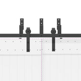 Sliding Door Hardware Kit 152,5 cm Steel Black 3295719
