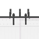 Sliding Door Hardware Kit 213,5 cm Steel Black 3295720