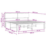Double Bed Frame with Headboard ROSTOCK White 200 x 200 cm 3405427