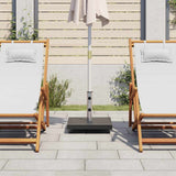 Parasol Base Black Granite, Stainless Steel Medium 48565