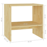 Bedside Cabinets 2 pcs 40x30.5x40 cm Solid Pinewood 808054