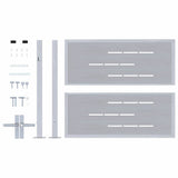 Garden Gate 85 x 70 cm Stainless Steel Silver Lockable 3402573