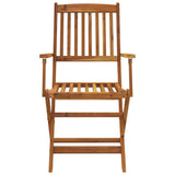 7 Piece Folding Outdoor Dining Set Solid Acacia Wood 44057