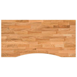 Desk Top Light Brown 100x50x2.5 cm Solid Wood Oak Rectangular 4009018