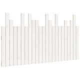Wall Headboard White 146.5x3x80 cm Solid Wood Pine 824794