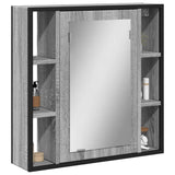 Bathroom Mirror Cabinet Grey Sonoma 60x16x60 cm Engineered Wood 842429