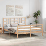 Bed Frame without Mattress 160x200 cm Solid Wood 3193931