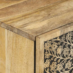 ZNTS 3 Piece Bathroom Furniture Set Solid Wood Mango 3206314