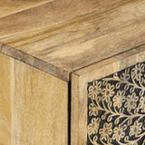 ZNTS 3 Piece Bathroom Furniture Set Solid Wood Mango 3206314