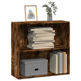 Bookcase Smoked Oak 80x30x77 cm Engineered Wood 857926