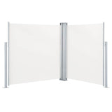 Patio Retractable Double Side Awning 170x600 cm Cream 48467