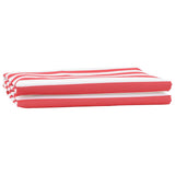 Awning Replacement Fabric Red and White 1000 x 160 cm Polyester 42000822
