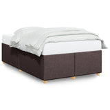 Bed Frame without Mattress Dark Brown 120x190 cm Small Double Fabric 3284718