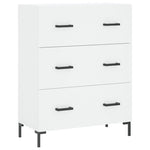 Highboard White 69.5x34x180 cm Engineered Wood 3189381