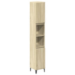 ZNTS 3 Piece Bathroom Furniture Set Sonoma Oak Engineered Wood 3307672
