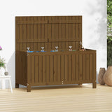 Garden Storage Box Honey Brown 121x55x64 cm Solid Wood Pine 823846