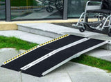 Wheelchair Ramp, 152L x 73Wcm, 272KG Capacity, Folding Aluminium Threshold Ramp with Non-Skid T3398P343504