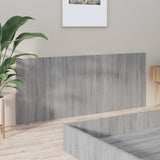 816977 Bed Headboard Grey Sonoma 200x1,5x80 cm Engineered Wood