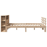 Bookcase Bed without Mattress 135x190 cm Double Solid Wood Pine 3322704