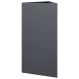 Garden Planter Anthracite Triangular 40x34.5x75 cm Steel 851161