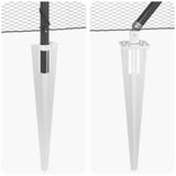 Fence with Posts Grey 0.6 x 100 m PVC-coated steel 3353299