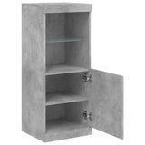 Sideboard with LED Lights Concrete Grey 41x37x100 cm 836689