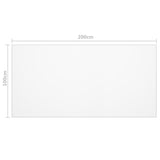 ZNTS Table Protector Matt 200x100 cm 2 mm PVC 288272