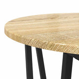 Side Table Set 2 pcs Sonoma Oak and Black 869721