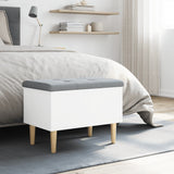 Storage Bench White 62x42x46 cm Engineered Wood 835068